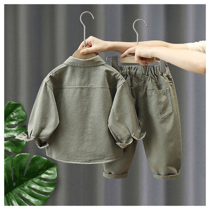 Unisex Kids' Outfit Set | Soft Cotton Jacket & Pants