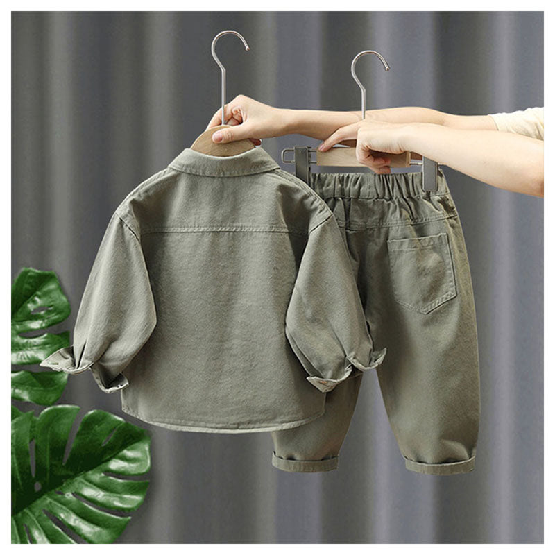 Unisex Kids' Outfit Set | Soft Cotton Jacket & Pants