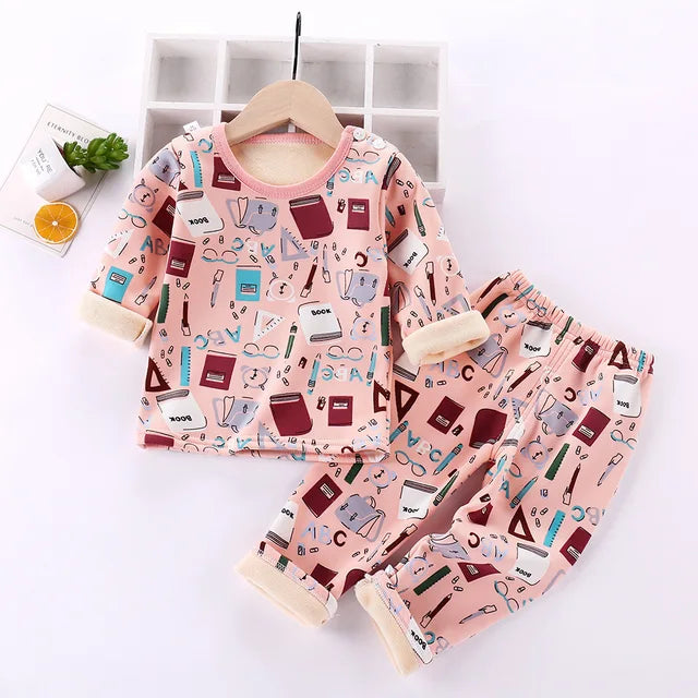 Kids Fleece Pajamas | Cozy Soft Cartoon Design
