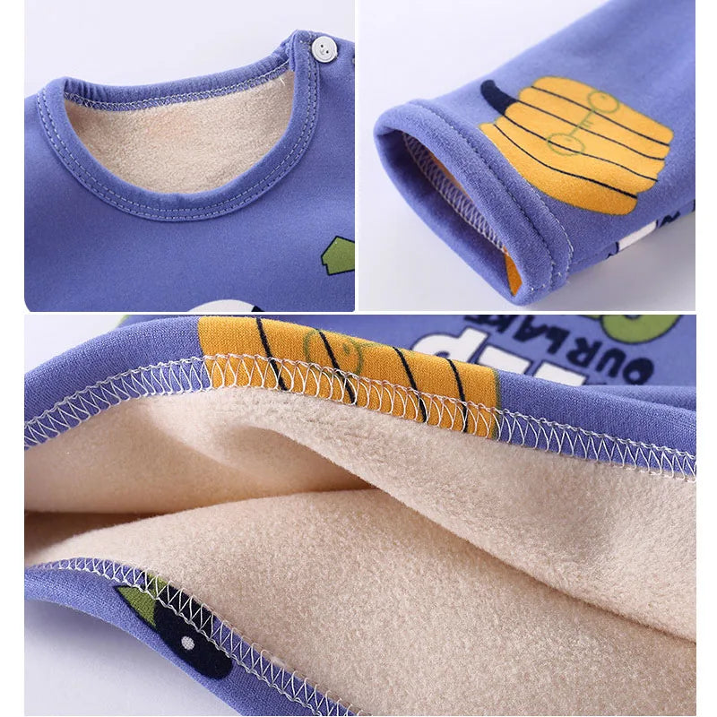 Kids Fleece Pajamas | Cozy Soft Cartoon Design