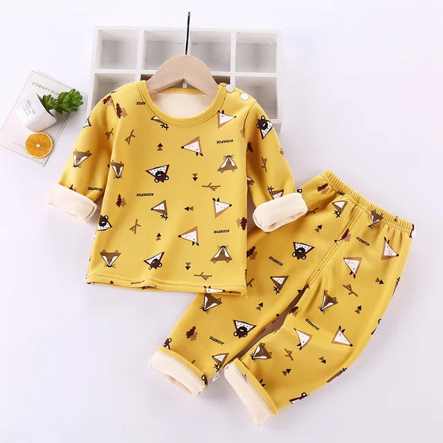 Kids Fleece Pajamas | Cozy Soft Cartoon Design