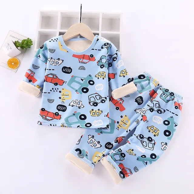 Kids Fleece Pajamas | Cozy Soft Cartoon Design