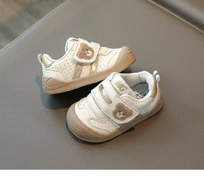 Unisex Velcro Sneakers | Breathable Fabric with Fun Bear Design