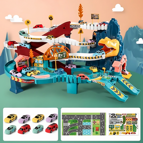 Dinosaur Race Track Set | Develops Fine Motor Skills Through Play