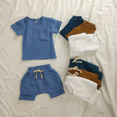Boys 2-Piece Outfit Set | Comfortable Cotton and Linen Fabric