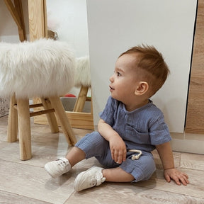 Boys 2-Piece Outfit Set | Comfortable Cotton and Linen Fabric