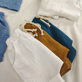 Boys 2-Piece Outfit Set | Comfortable Cotton and Linen Fabric