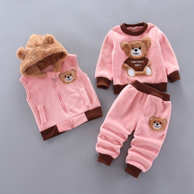 Kids' Winter Clothing Set | Thick Fleece for Cold Days