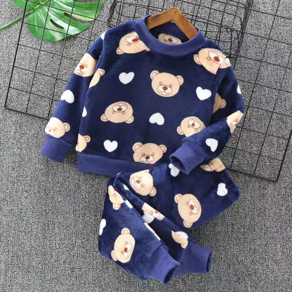 Kids' Winter Clothing Set | Thick Fleece for Cold Days