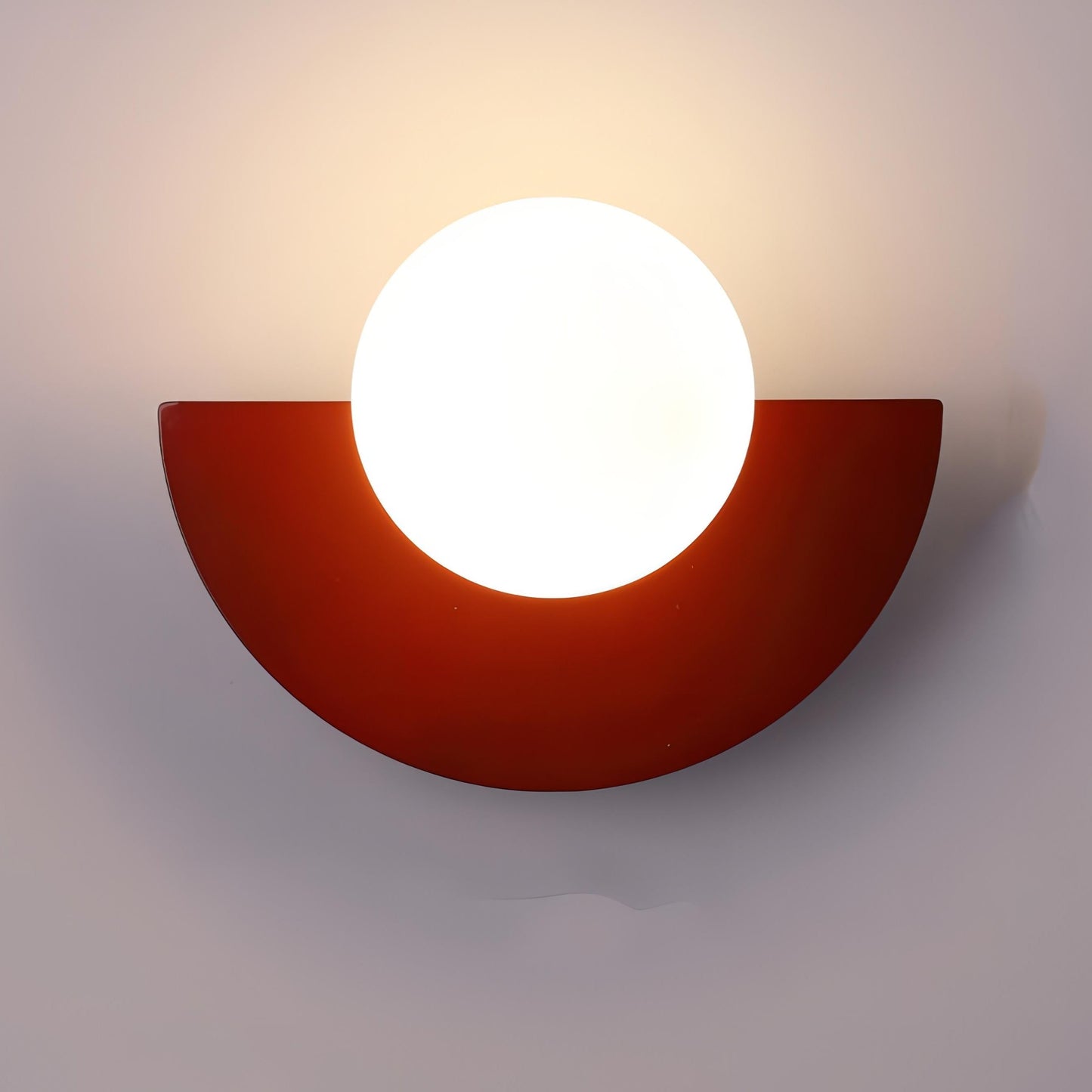 Nordic Minimalist Wall Lamp | Semicircular Design with Soft LED Light
