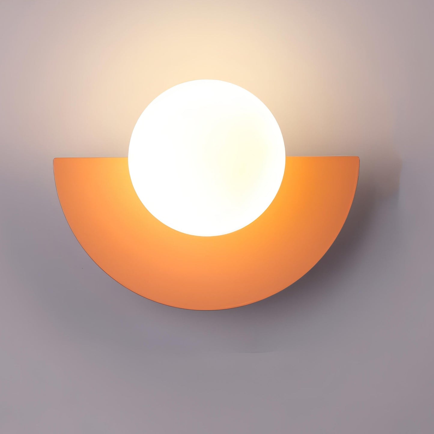 Nordic Minimalist Wall Lamp | Semicircular Design with Soft LED Light