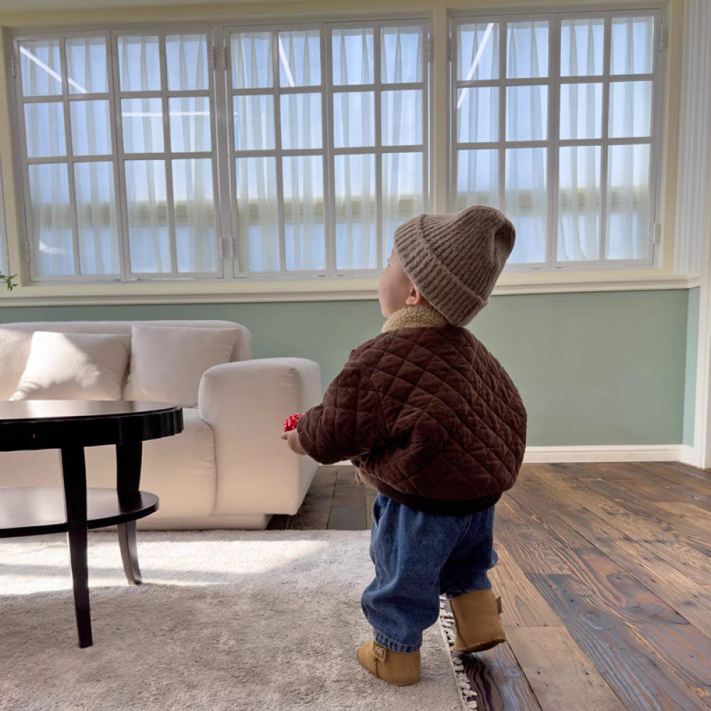 Padded Jacket for Boys | Soft Lining & Stylish Check Pattern