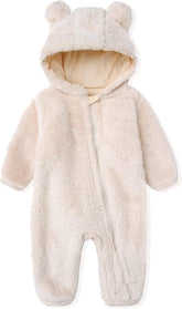 Hooded Fleece Baby Romper | Soft, Warm, Cozy Design