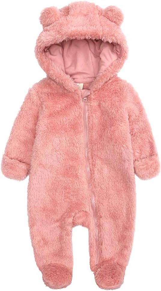 Hooded Fleece Baby Romper | Soft, Warm, Cozy Design