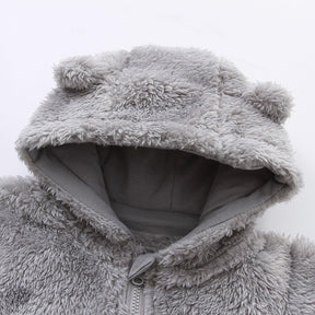 Hooded Fleece Baby Romper | Soft, Warm, Cozy Design