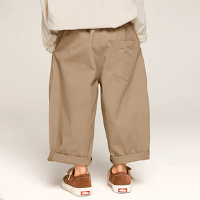 Wide-Leg Kids Pants | Adjustable Waistband for Comfort