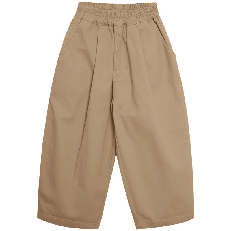 Wide-Leg Kids Pants | Adjustable Waistband for Comfort