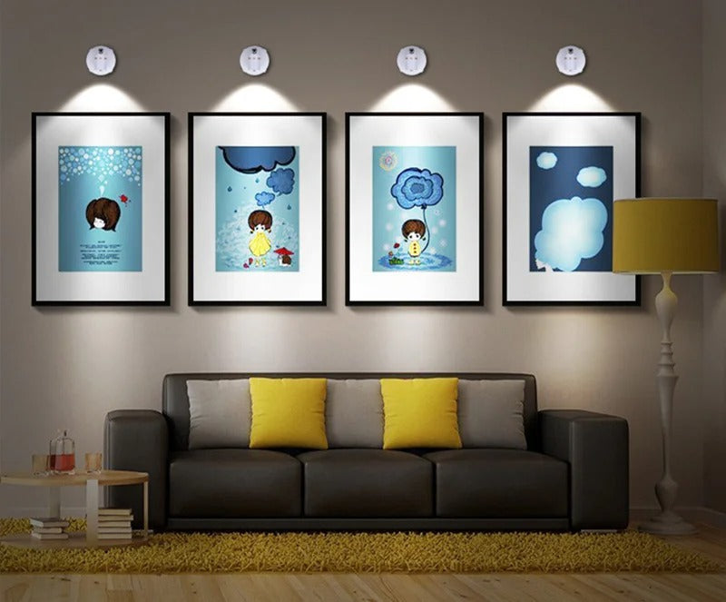 Wireless LED Spotlight | Remote-Controlled Dimmable Indoor & Outdoor Light