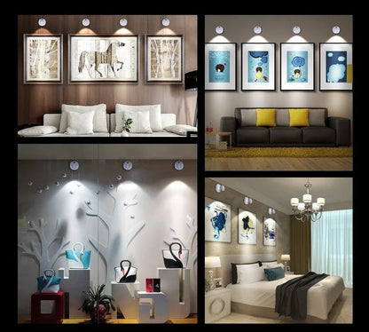 Wireless LED Spotlight | Remote-Controlled Dimmable Indoor & Outdoor Light