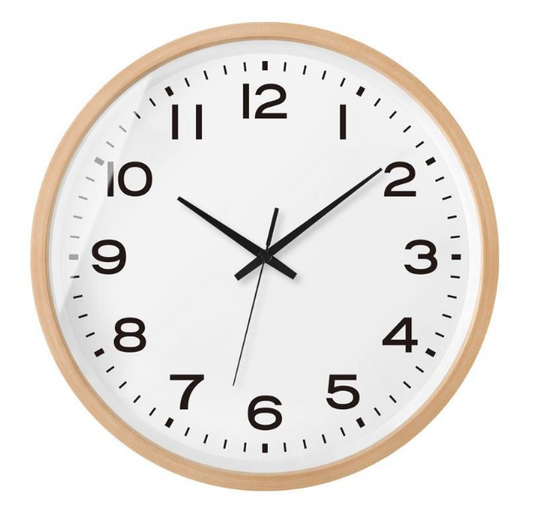 Nordic Wall Clock | Crafted from Natural Wood