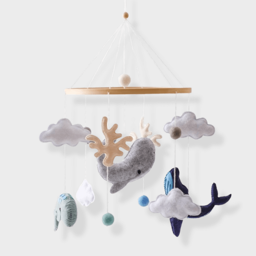 Wooden Baby Mobile | Soothing Natural Nursery Decor