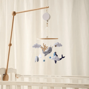 Wooden Baby Mobile | Soothing Natural Nursery Decor
