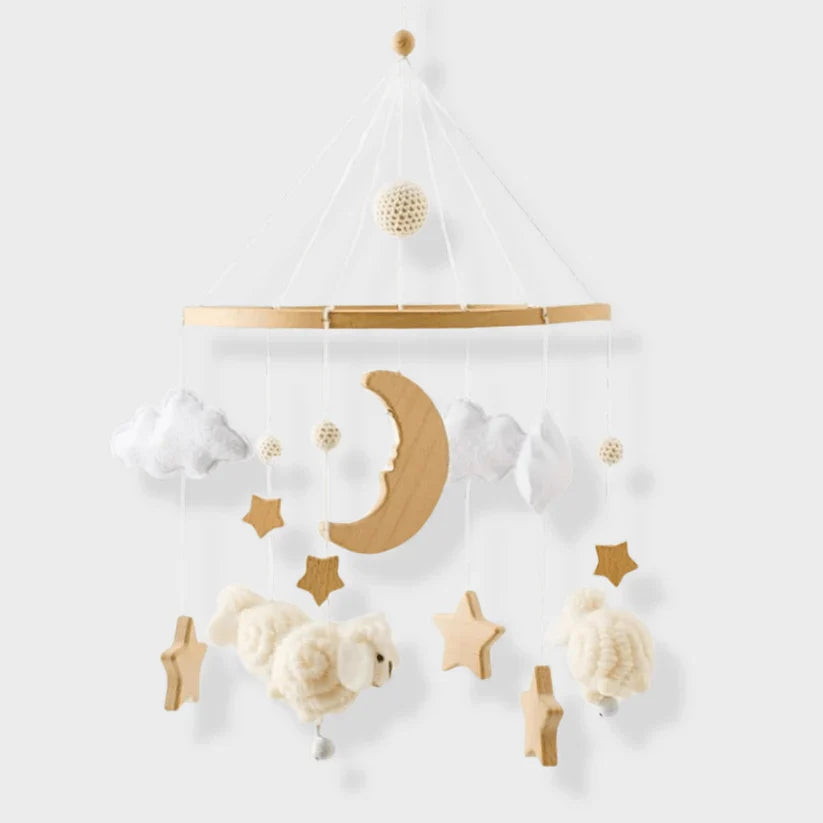 Wooden Baby Mobile | Soothing Natural Nursery Decor