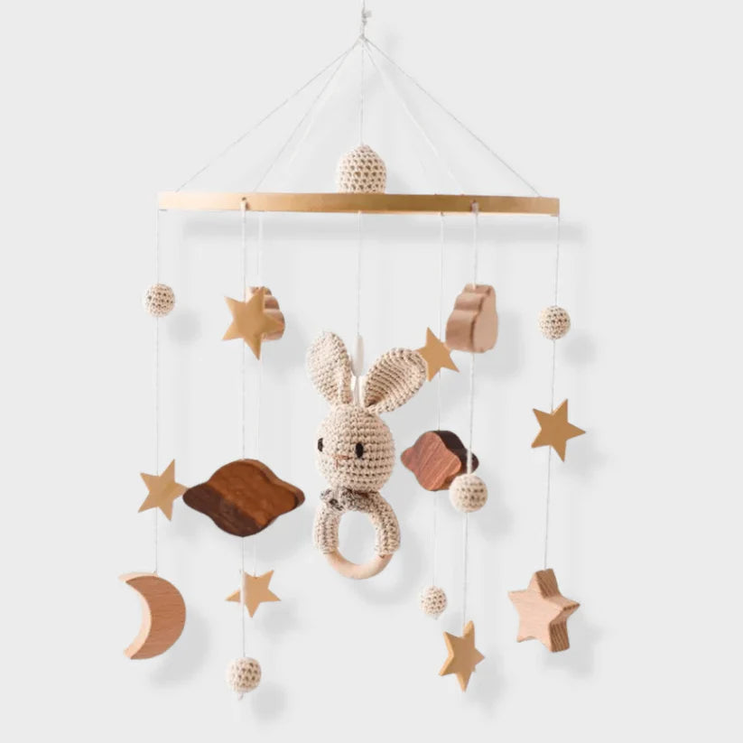 Wooden Baby Mobile | Soothing Natural Nursery Decor