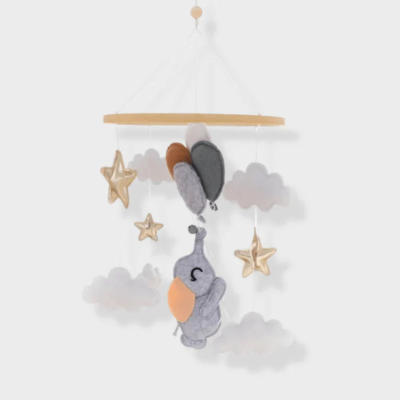 Wooden Baby Mobile | Soothing Natural Nursery Decor