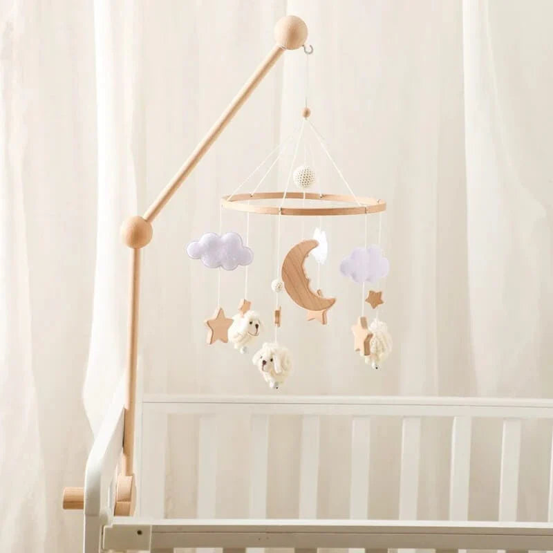 Wooden Baby Mobile | Soothing Natural Nursery Decor