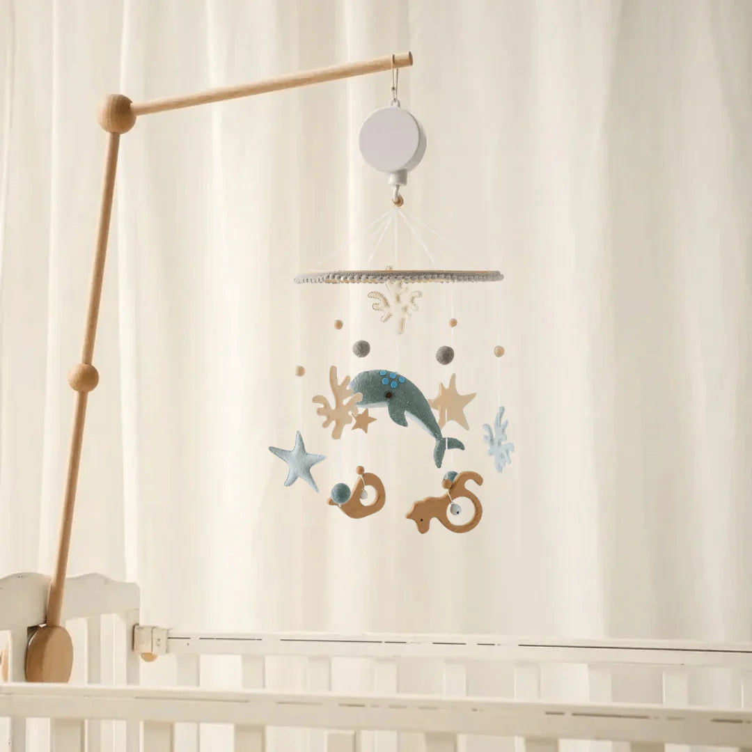 Wooden Baby Mobile | Soothing Natural Nursery Decor