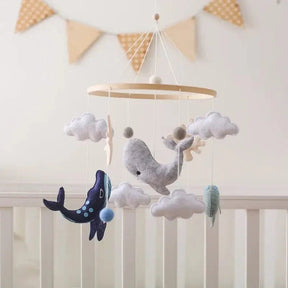 Wooden Baby Mobile | Soothing Natural Nursery Decor