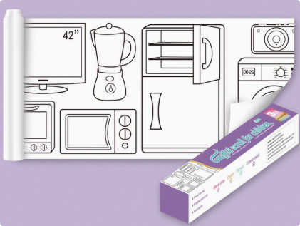 XXL Kids Coloring Page | Self-Adhesive Fun Activity