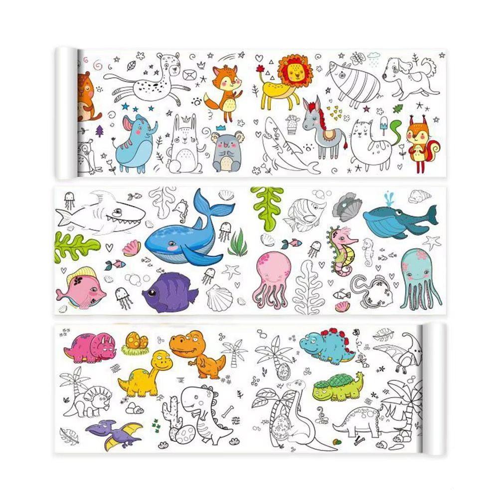 XXL Kids Coloring Page | Self-Adhesive Fun Activity