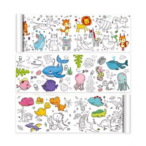 XXL Kids Coloring Page | Self-Adhesive Fun Activity