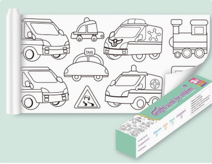 XXL Kids Coloring Page | Self-Adhesive Fun Activity