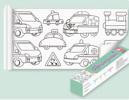 XXL Kids Coloring Page | Self-Adhesive Fun Activity