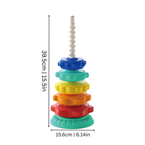 Colorful Stacking Tower Toy | Enhances Learning and Motor Skills