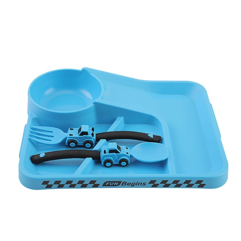 Kids' Construction Dishware Set | Fun Utensils for Healthy Eating