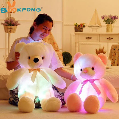 LED Teddy Bear Night Light | Soft Plush Comfort for Kids