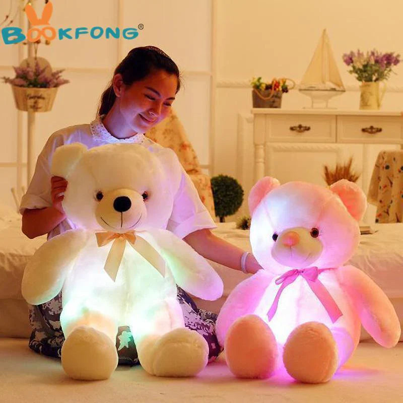 LED Teddy Bear Night Light | Soft Plush Comfort for Kids