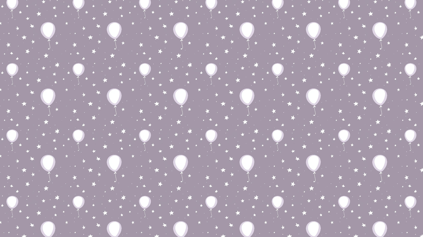 Detailed floating balloons and stars mural wallpaper design pattern by Kids-Mundo