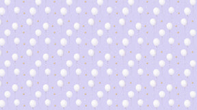 Detailed white balloon and golden stars mural wallpaper design pattern by Kids-Mundo