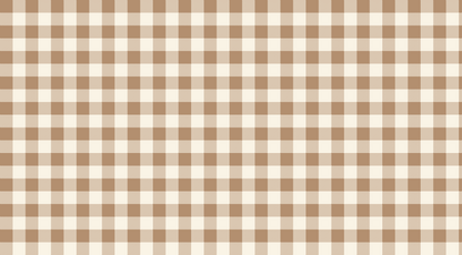 Kids-Mundo flat artwork of a beige and cream gingham check wall mural design