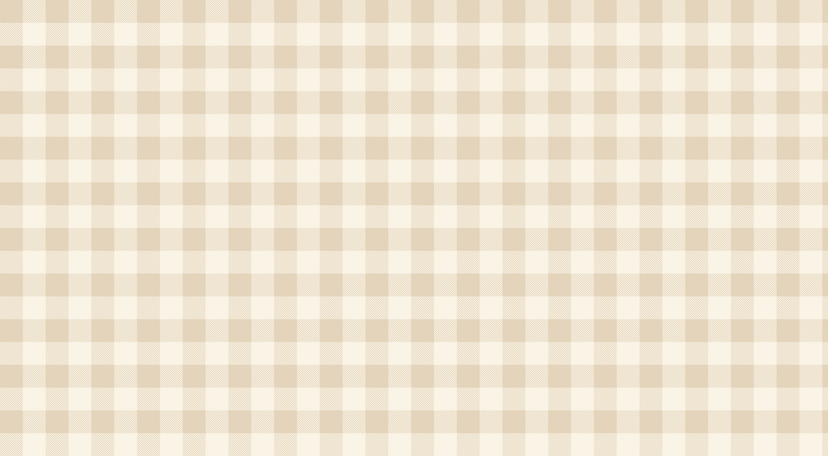 Beige Gingham Check Wall Mural