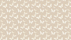 Detailed butterfly mural wallpaper design pattern on beige background by Kids-Mundo