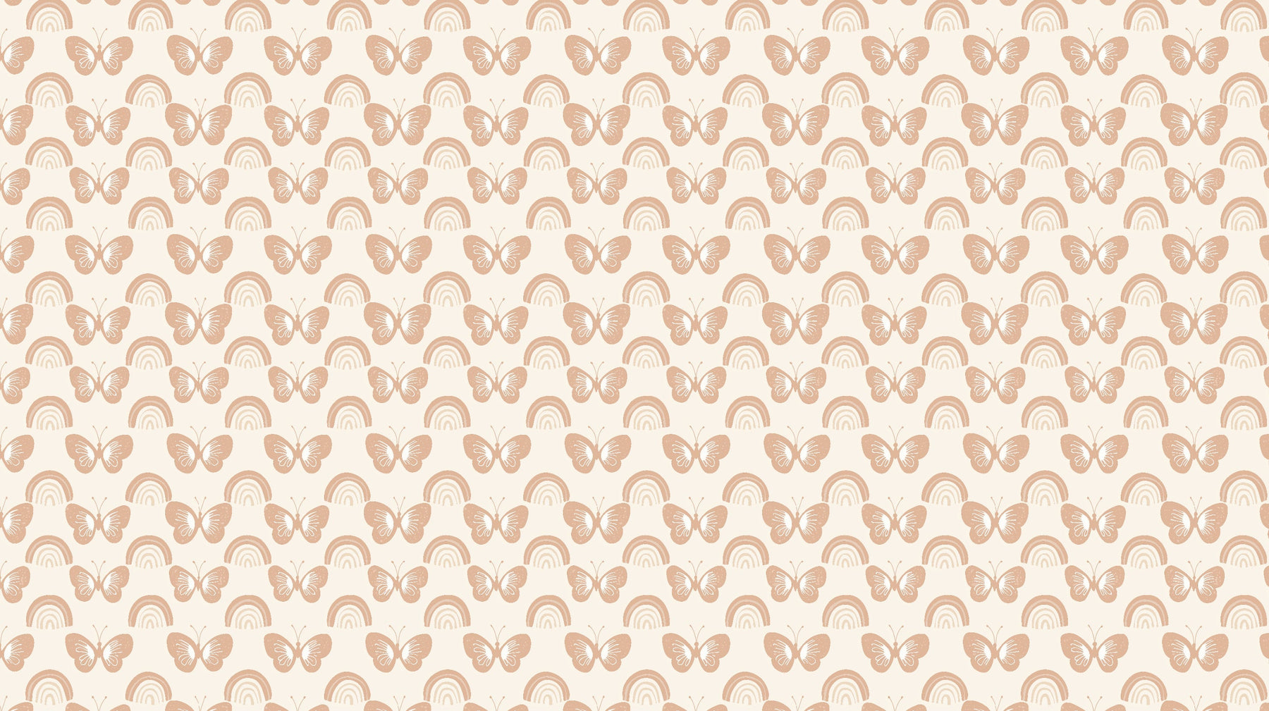 Detailed butterfly and rainbow mural wallpaper design pattern by Kids-Mundo