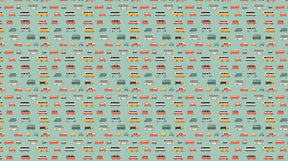 Detailed colorful car mural wallpaper design pattern on pastel background by Kids-Mundo