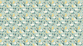 Detailed cat mural wallpaper design pattern featuring sleeping cats with stars and moons by Kids-Mundo