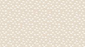 Detailed cloud rainbow mural wallpaper design pattern with soft beige background by Kids-Mundo